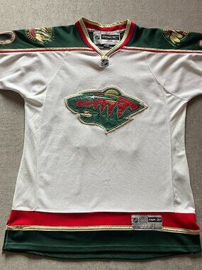 Minnesota Wild Marian Gaborik Reebok CCM Jersey Adult Large White NHL Hockey #10